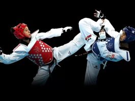 Taekwondo, Kore’nin eski dövüş sanatlarından taekkyeon ve hwa rang do gibi geleneksel sanatların birleşiminden doğmuştur. Modern taekwondo’nun temelleri 1950’lerde Kore’de atılmıştır.
